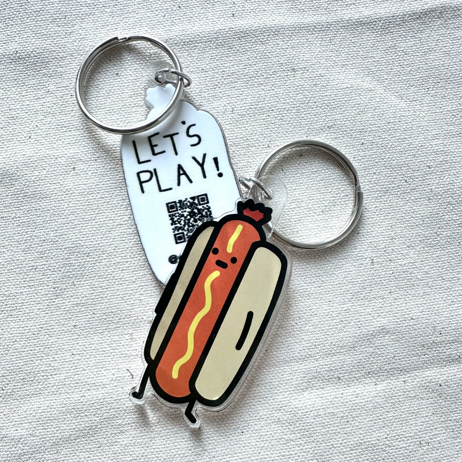 Hotdog keychain merch